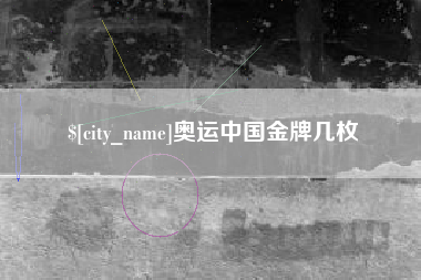 丽江奥运中国金牌几枚