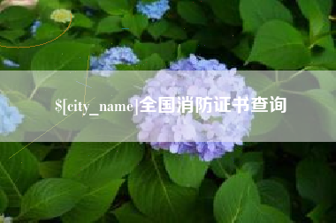 丽江全国消防证书查询