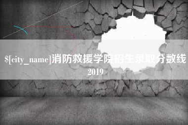 丽江消防救援学院招生录取分数线2019