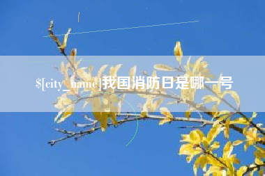 丽江我国消防日是哪一号