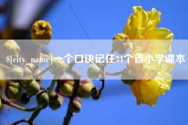 丽江一个口诀记住34个省小学课本