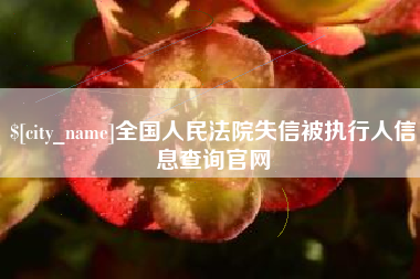 丽江全国人民法院失信被执行人信息查询官网