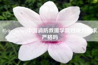 丽江中国消防救援学院对视力要求严格吗