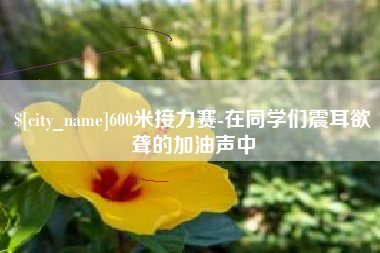 丽江600米接力赛-在同学们震耳欲聋的加油声中