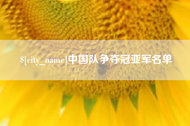 丽江中国队争夺冠亚军名单