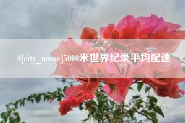 丽江5000米世界纪录平均配速