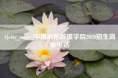 丽江中国消防救援学院2020招生简章电话