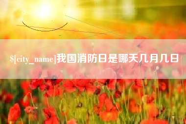 丽江我国消防日是哪天几月几日