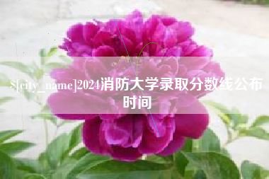 丽江2024消防大学录取分数线公布时间