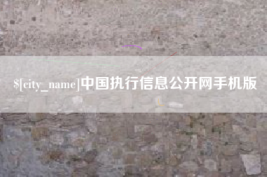 丽江中国执行信息公开网手机版