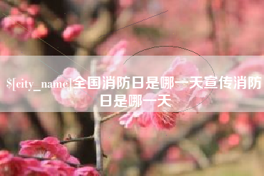 丽江全国消防日是哪一天宣传消防日是哪一天