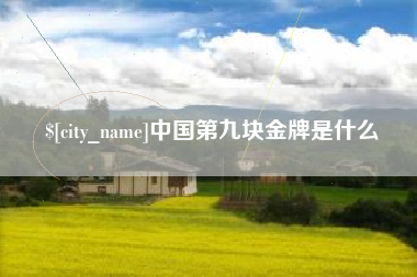 丽江中国第九块金牌是什么