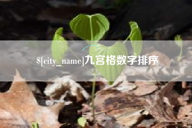 丽江九宫格数字排序