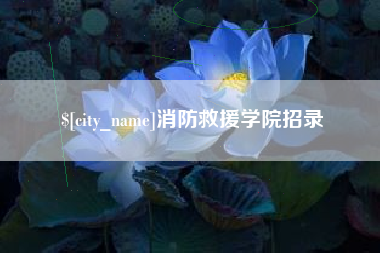 丽江消防救援学院招录