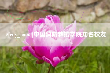 丽江中国消防救援学院知名校友