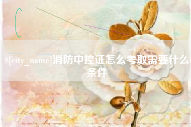 丽江消防中控证怎么考取需要什么条件