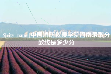 丽江中国消防救援学院河南录取分数线是多少分