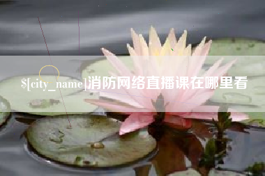 丽江消防网络直播课在哪里看
