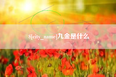 丽江九金是什么