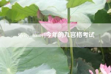丽江今年的九宫格考试