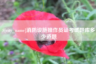 丽江消防设施操作员证考试题库多少道题